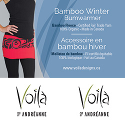 Voilà Designs Bum Warmer 3 x 3 Sticker